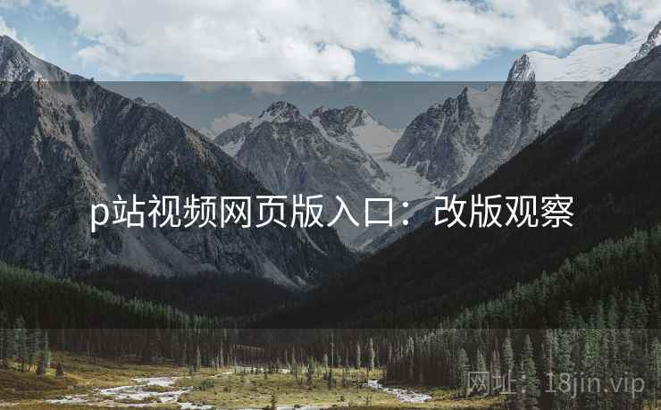 p站视频网页版入口：改版观察  第1张