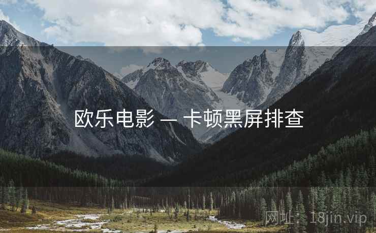 欧乐电影 — 卡顿黑屏排查  第1张