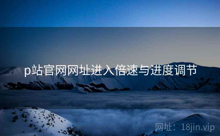 p站官网网址进入倍速与进度调节  第1张