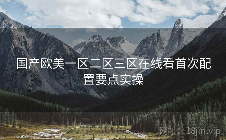 国产欧美一区二区三区在线看首次配置要点实操  第1张
