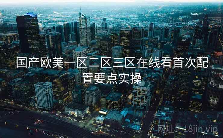 国产欧美一区二区三区在线看首次配置要点实操  第2张