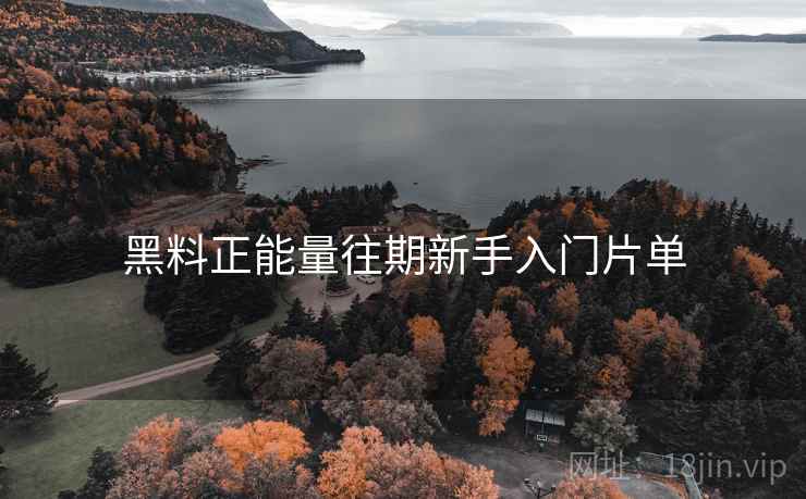 黑料正能量往期新手入门片单  第1张