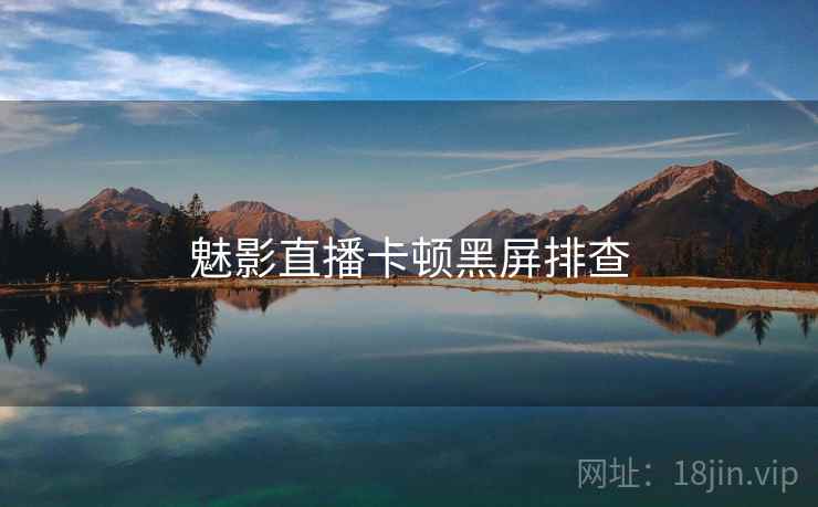 魅影直播卡顿黑屏排查  第2张