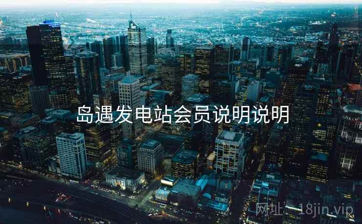 岛遇发电站会员说明说明  第2张