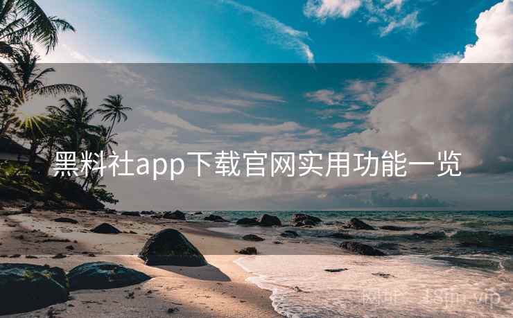 黑料社app下载官网实用功能一览  第2张