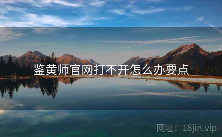 鉴黄师官网打不开怎么办要点  第1张